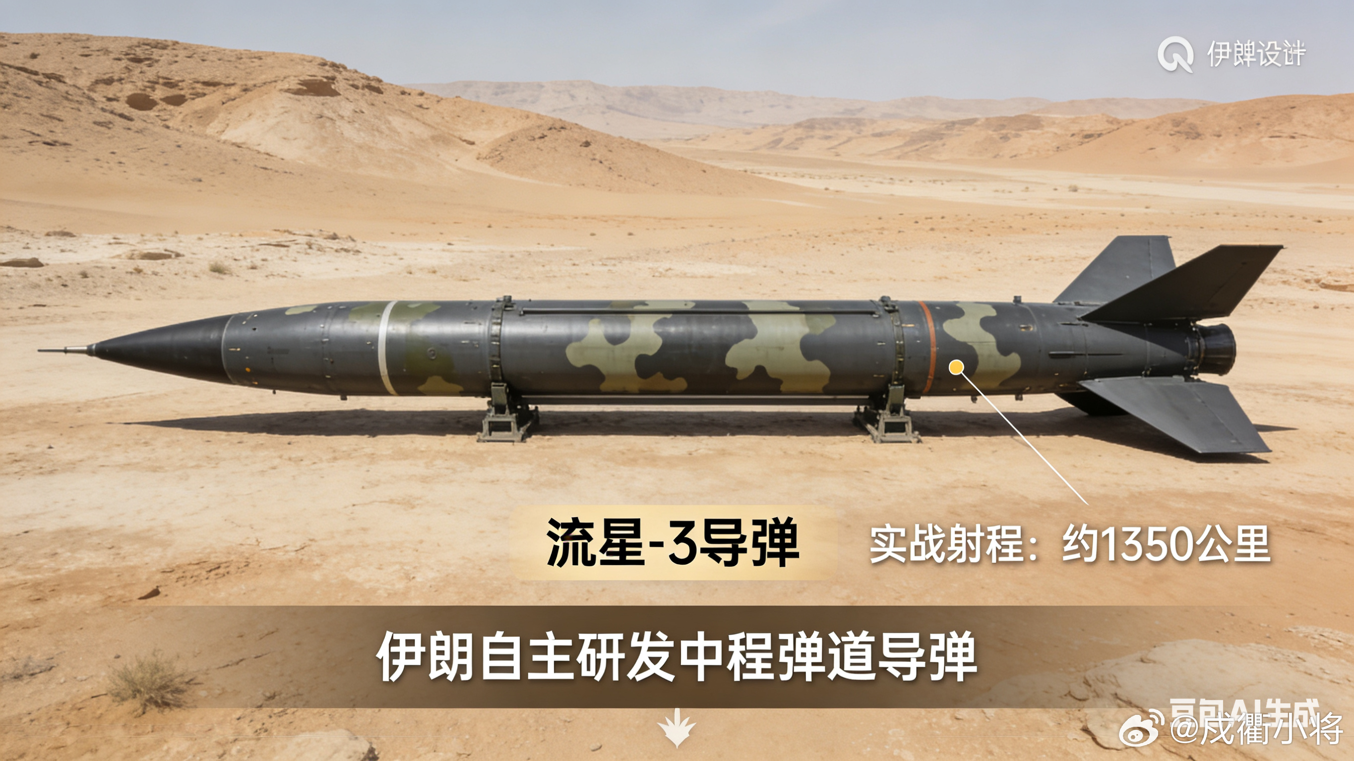 流星-3（Sejjil-3 / 流星-3 改进型）是伊朗自主研发的两级固体燃料中