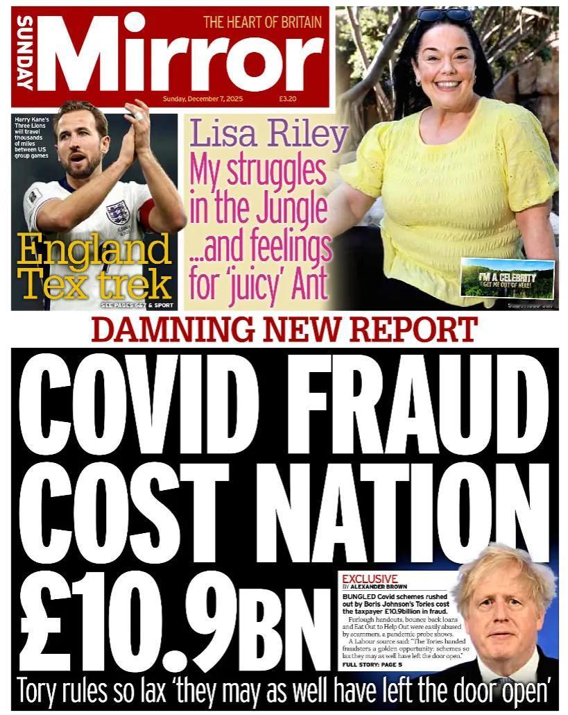 英国《星期天每日镜报》称，根据一项新的调查，COVID （新冠）诈骗使英国损失了