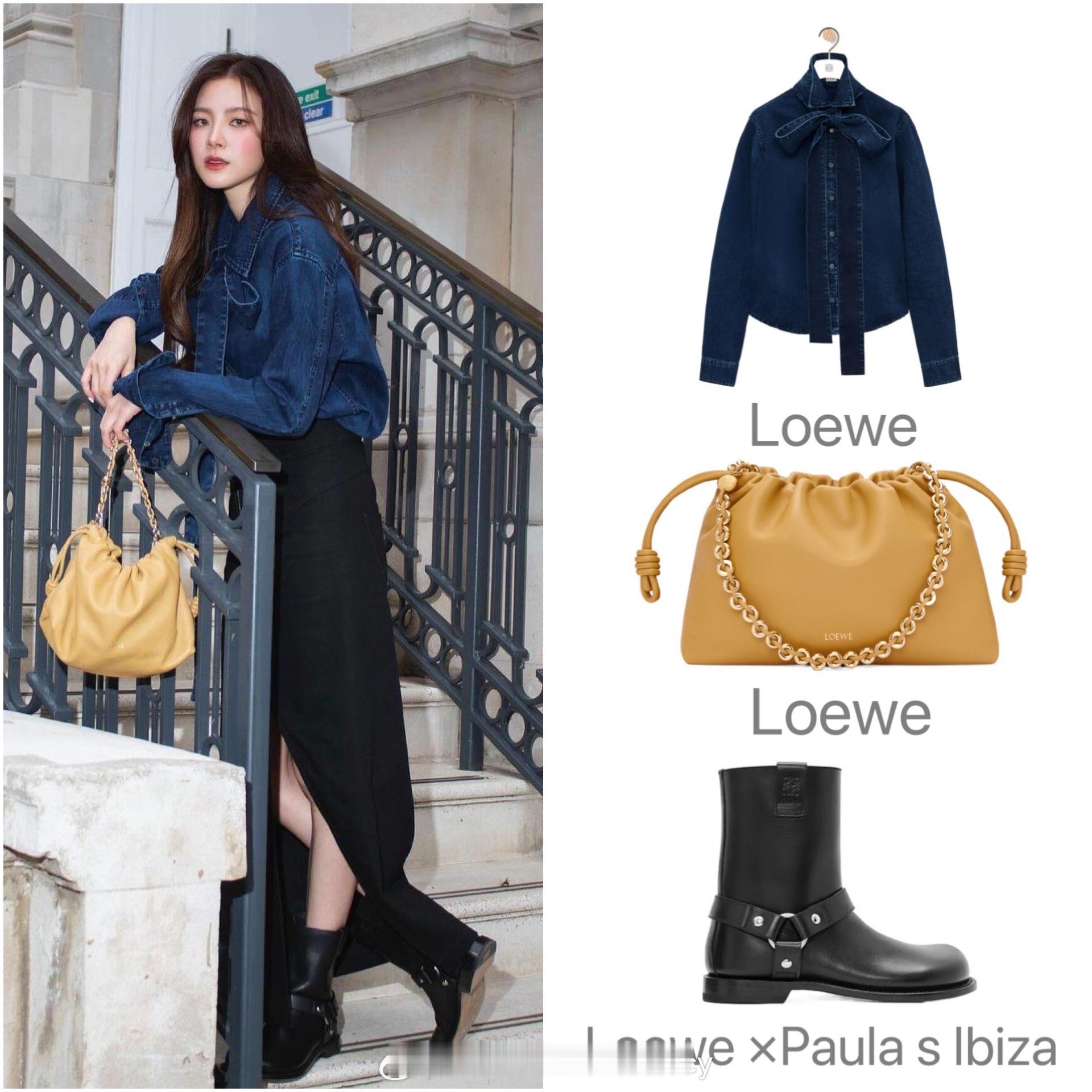 演员吕爱惠近日私服解析二则，hin日常可借鉴的穿搭风格。 ​​​