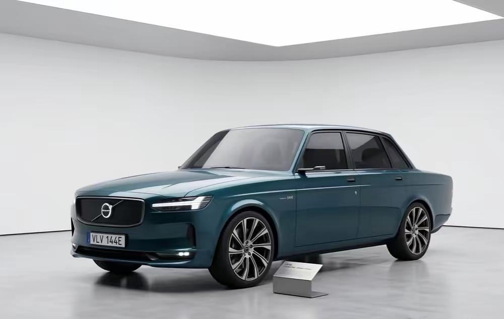 想要玩复古设计元素的车企，可以学学网上这款沃尔沃的复古轿车的设计，复古的内外造型