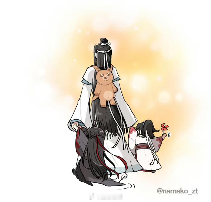 魔道祖师 过于真实了，带羡羡和带孩子一样x:namako_zt 