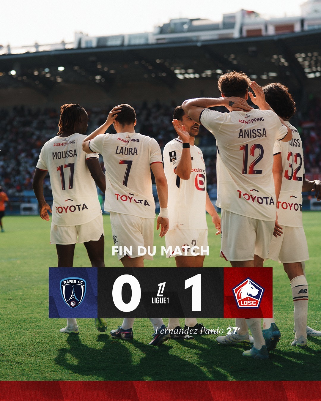 法甲 里尔客场1：0小胜巴黎FC队，吉鲁🇫🇷第84分钟替补出场。