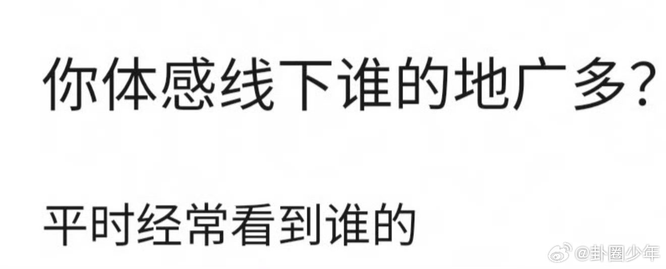 在线下看到谁的地广最多日常出行路上，各类地广随处可见，来聊聊你印象里出现频率最高