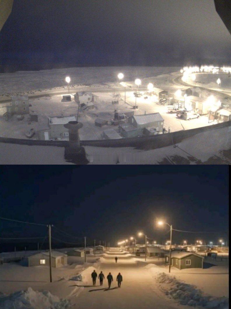 美国阿拉斯加州乌特恰维克市的太阳已于今年最后一次落下，此后两个多月内都不会再次升