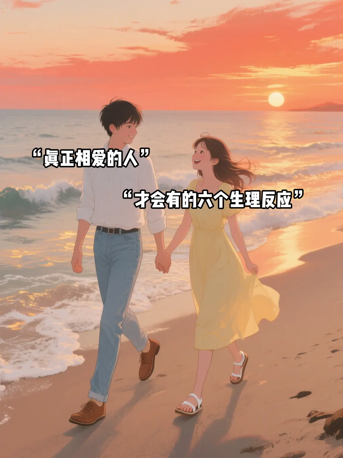 只有真正相爱的两个人，才会有的生理反应。