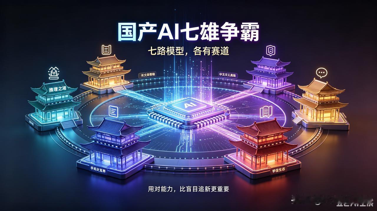 国产AI七雄争霸：各有所长，各有短板，用对才算高手
当下国内人工智能行业，早已告
