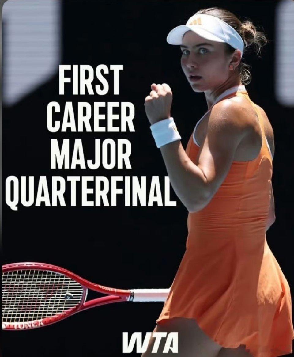 年仅18岁的约维奇在女单第四轮比赛中仅耗时53分钟。便以6-0/6-1横扫强势晋