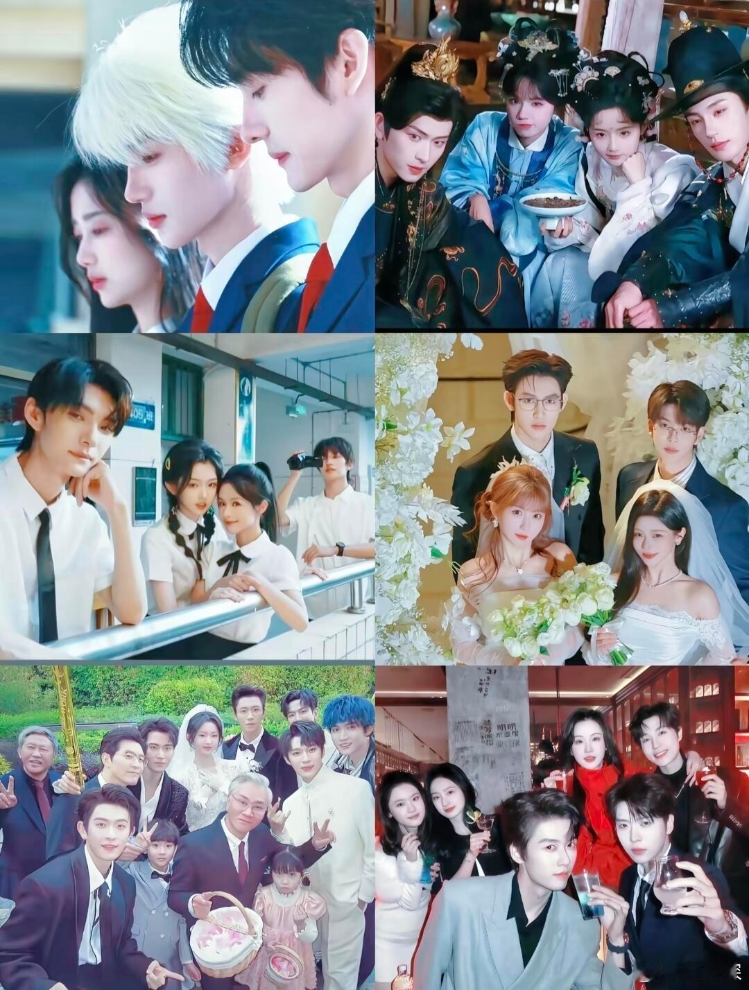 短剧演员私下的羁绊藏不住了 百花奖闭幕式上演短剧演员熟人聚会，不同剧组主创线下碰