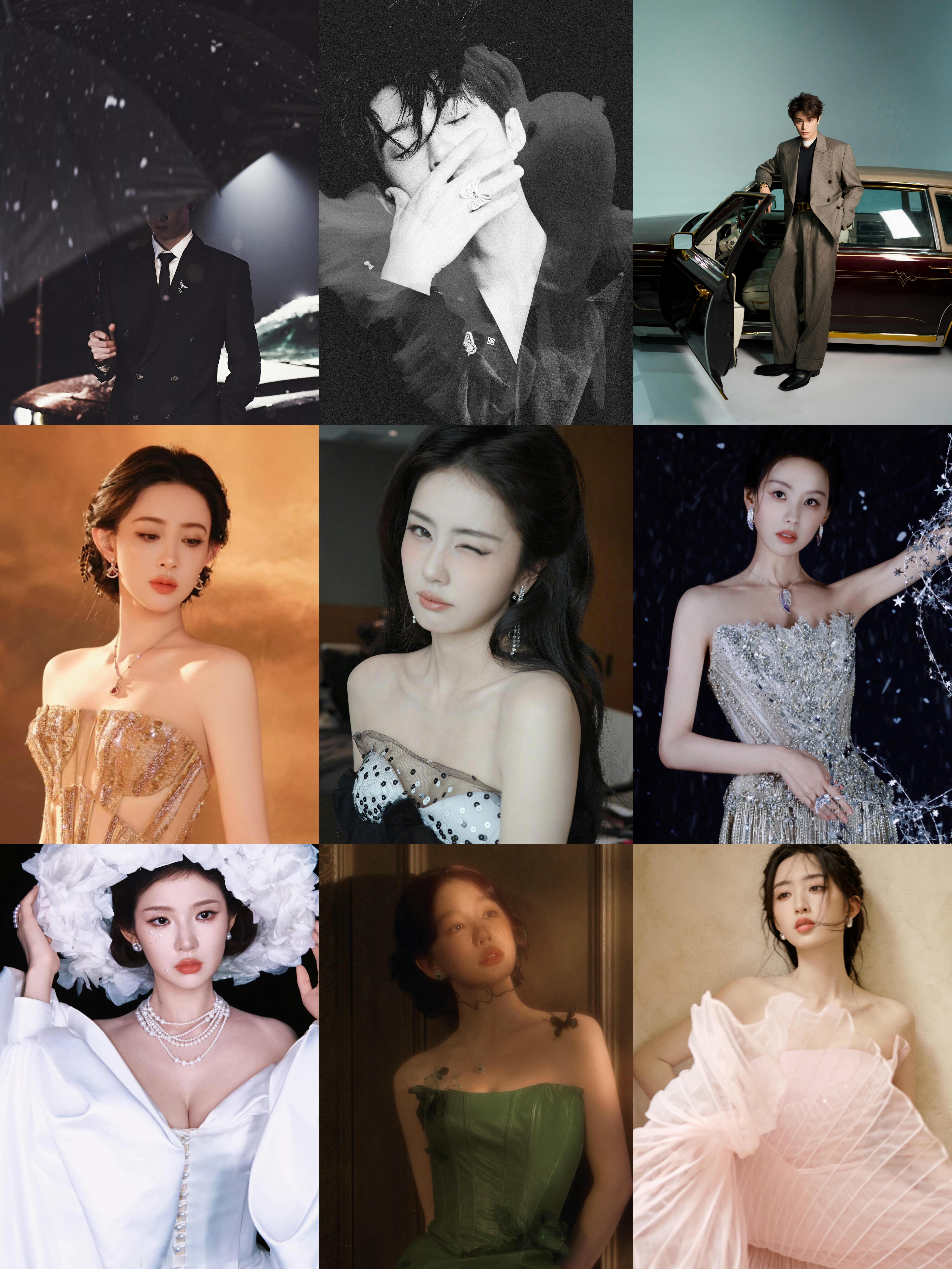 星光大赏男女明星出图，李昀锐 檀健次 丁禹兮 鞠婧祎 孟子义 白鹿 陈都灵 整体