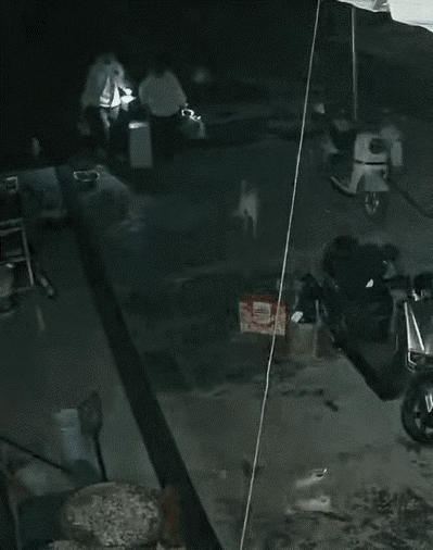 广西，一小伙新年送女朋友回家，起初，还和女友有说有笑，可当他进了女友家院子后，急