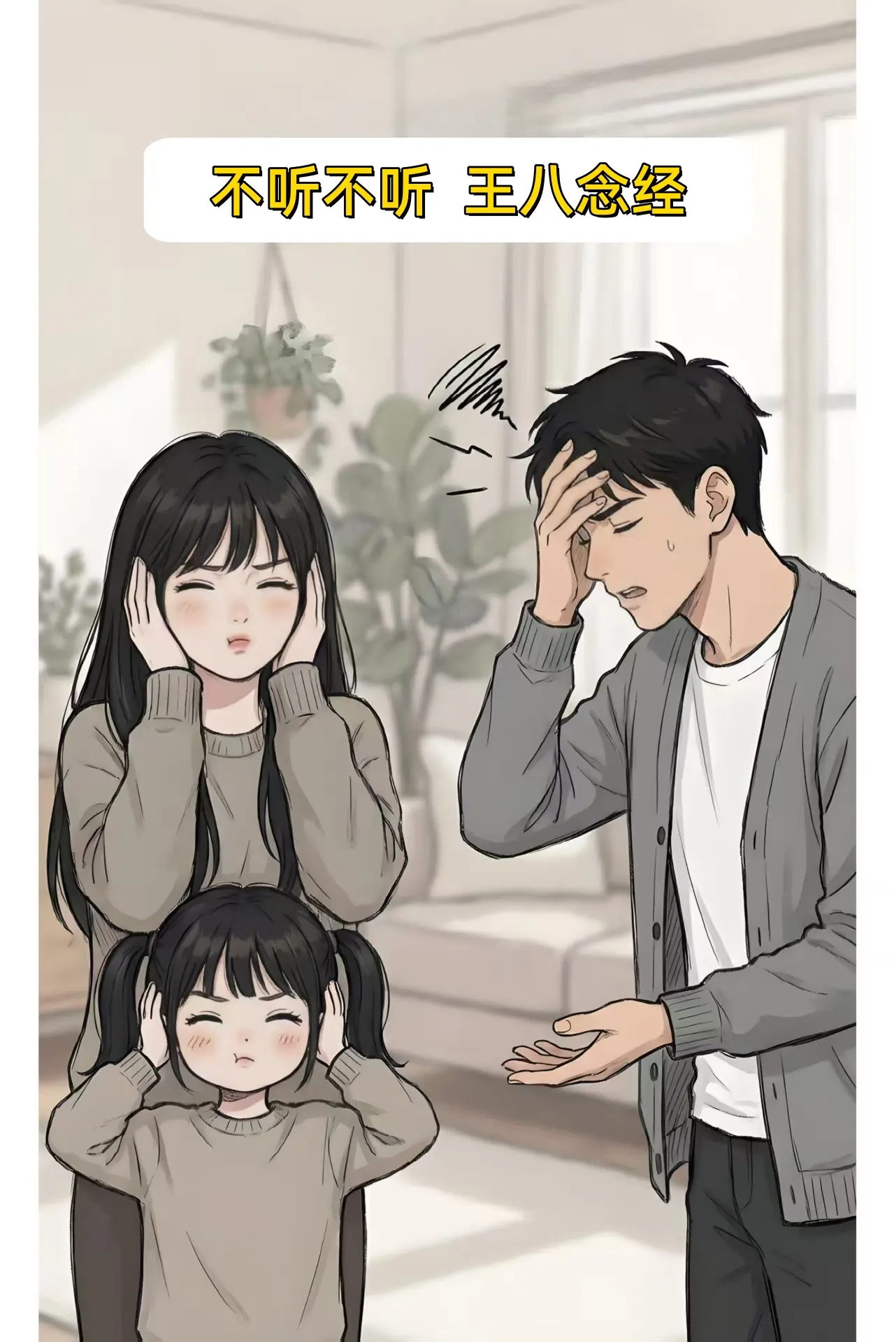 不听不听，王八念经