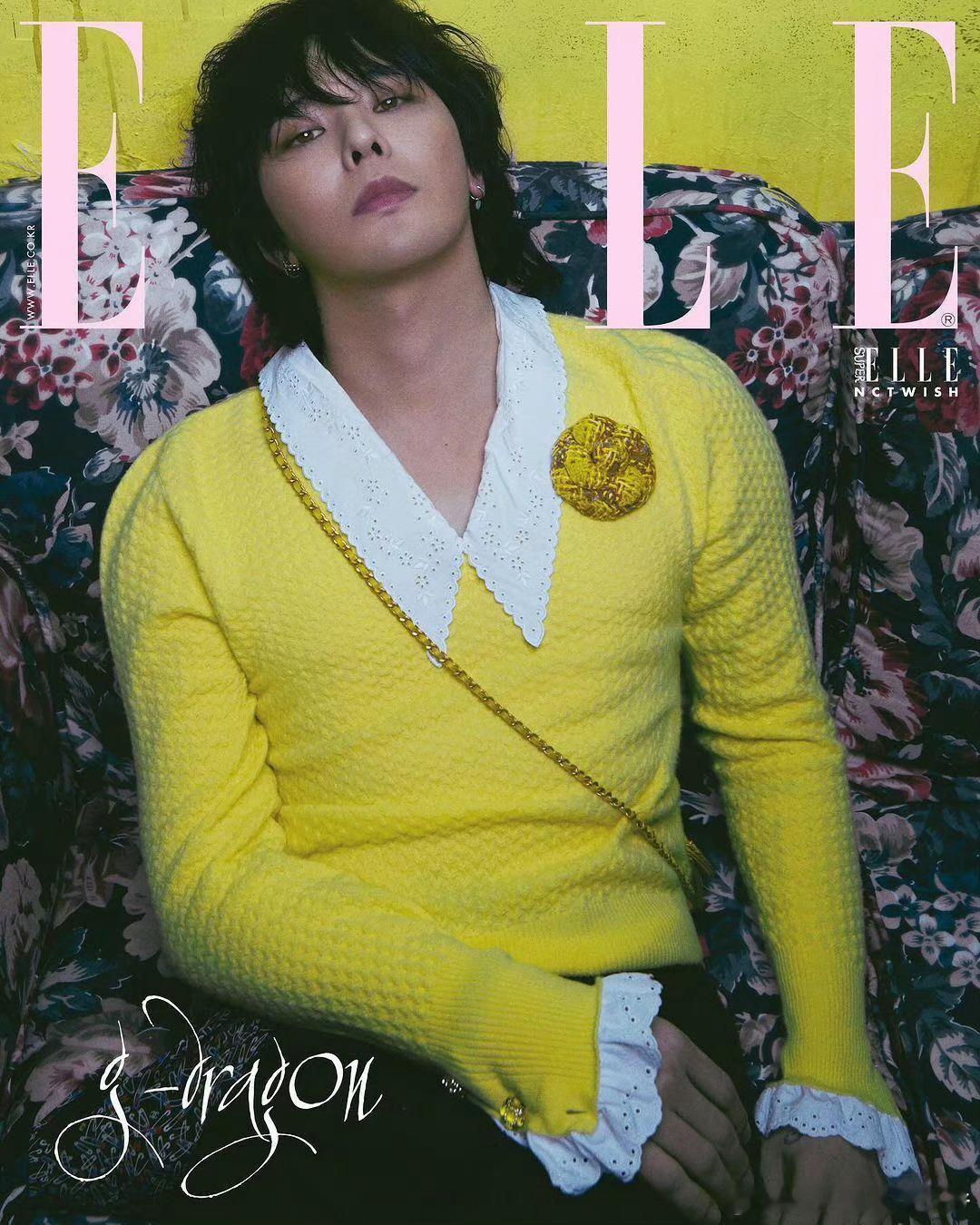 #权志龙新封#这哥们是不是很久没上过杂志了#权志龙elle新封# ​​​