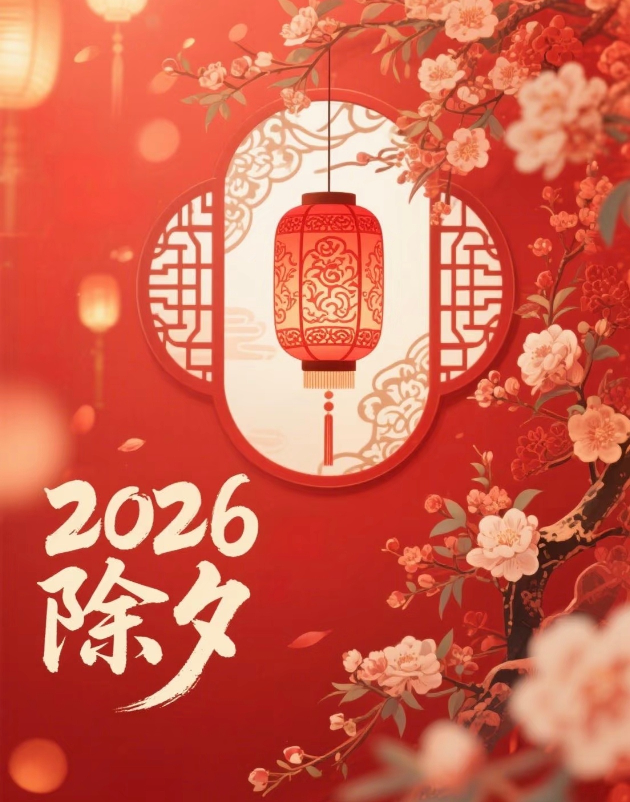 除夕迎新春岁岁皆平安～愿你在新的一年里。日子红红火火，好运马不停蹄🐎除夕快乐~