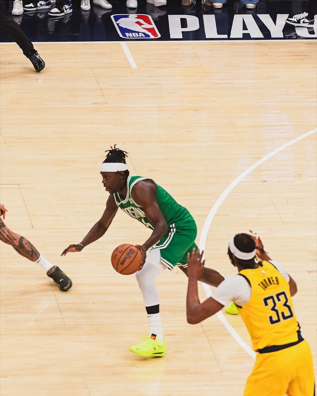 凯尔特人图库 主场对阵开拓者，18冠冠军队成员霍勒迪第一次回到波士顿！凯尔特人官