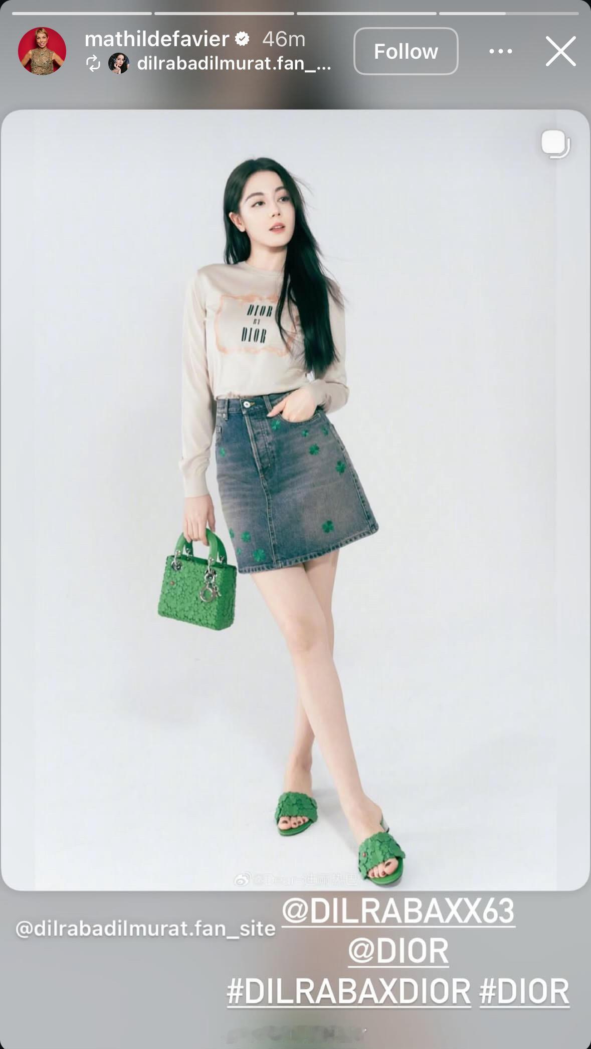 Dior迪奥全球公关总监分享迪丽热巴，中雕明珠名不虚传😎 