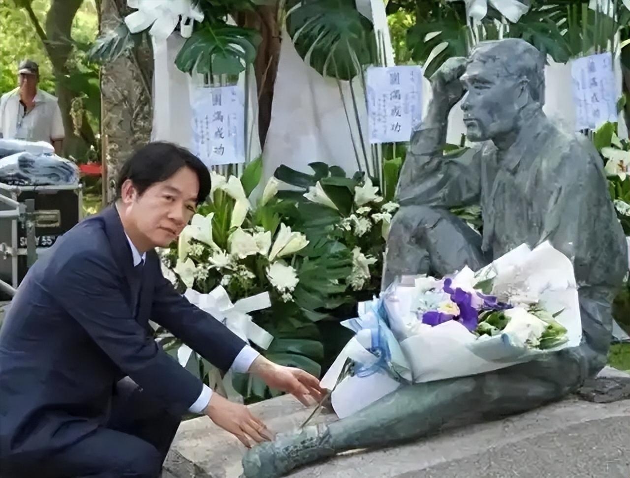 5月8日台南乌山头水库的一幕，让无数国人脊背发凉，赖清德当着数百名台日人士的面，