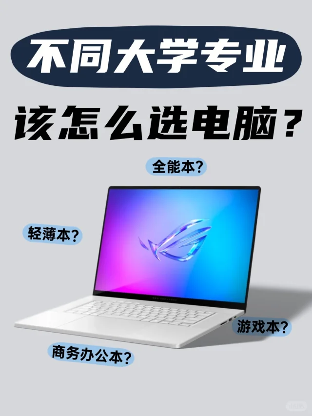 不同专业，应该怎么选笔记本电脑❓