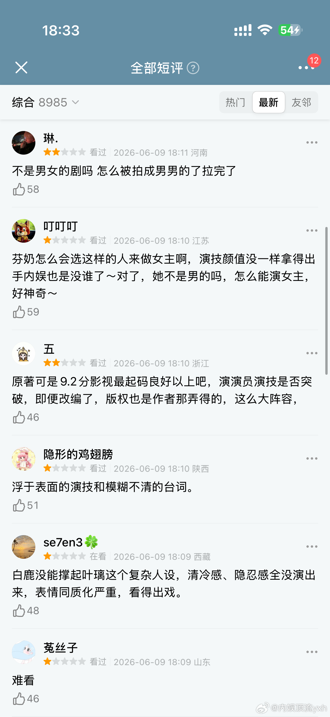 白鹿路人缘明星做成这样说实话还是退圈吧，这口碑都能找到工作拍戏，难怪电视剧没人看