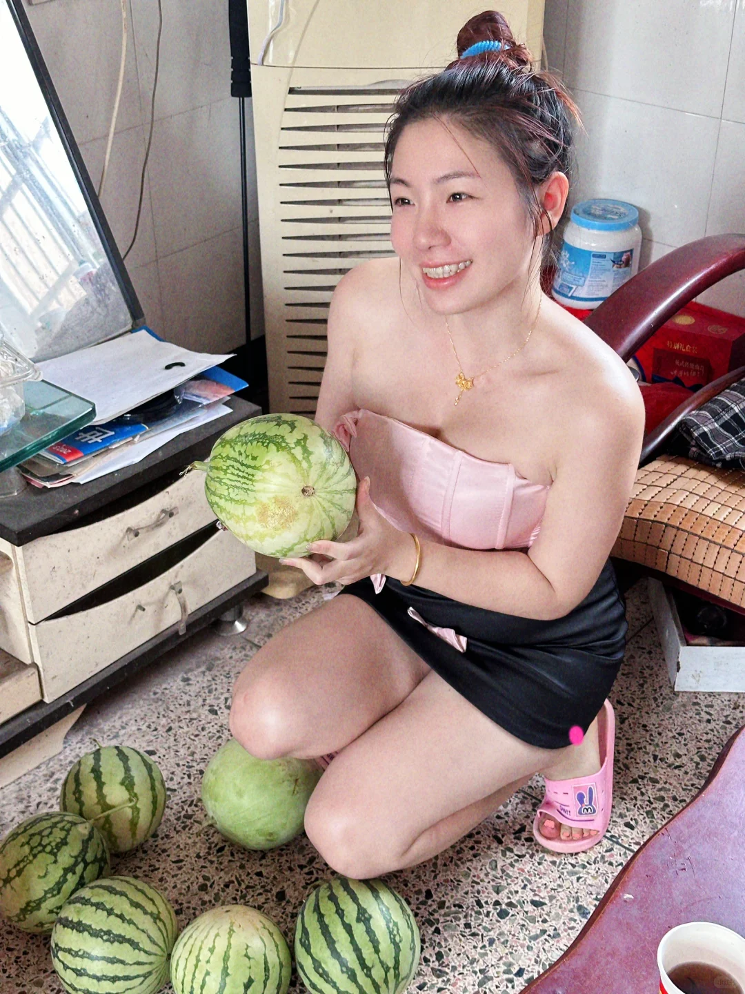 七夕在家吃瓜