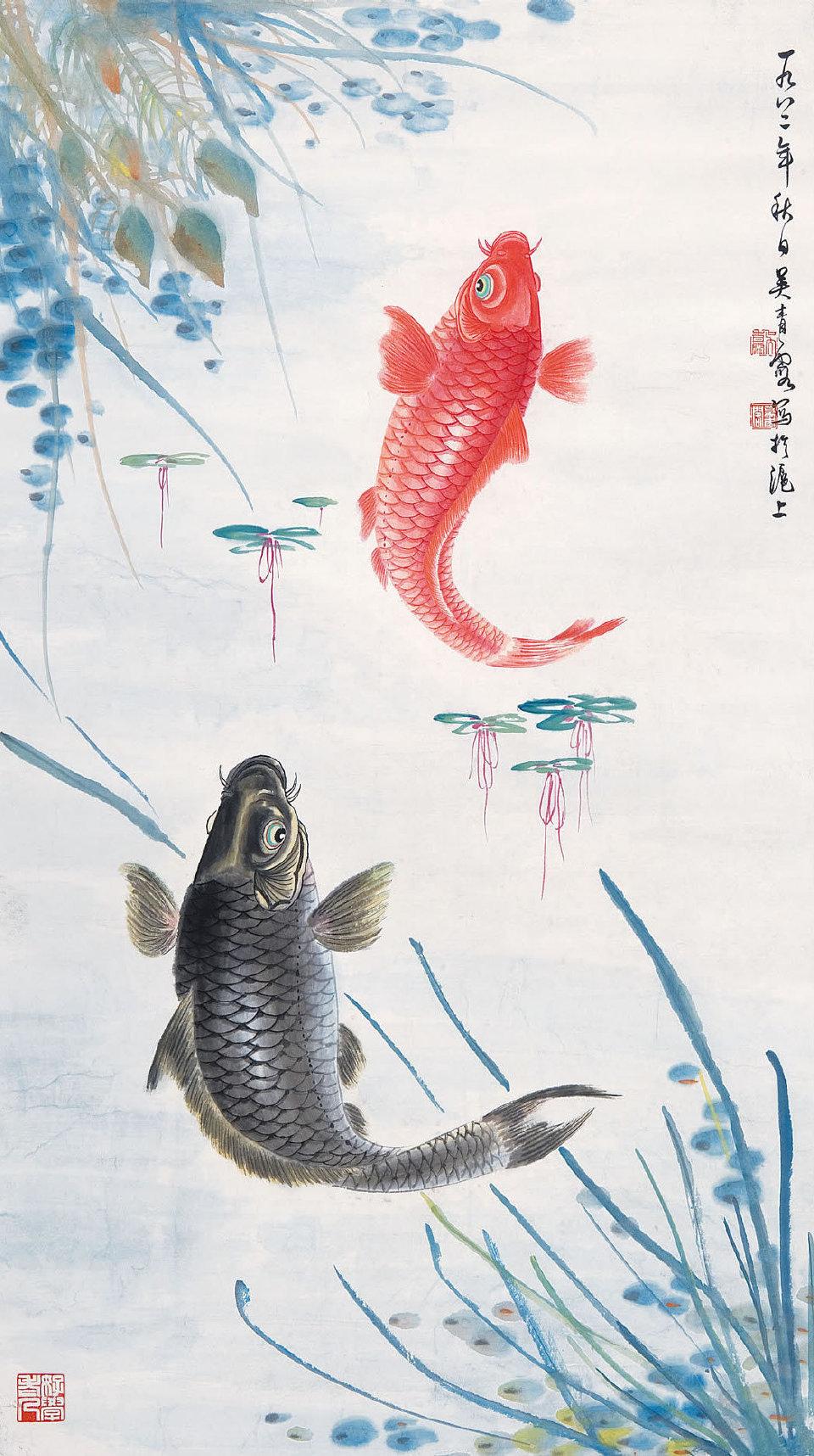 【画坛“鲤鱼王”吴青霞送来好运，高考学子们请接福！】
六月蝉鸣，逐梦启航。又到一