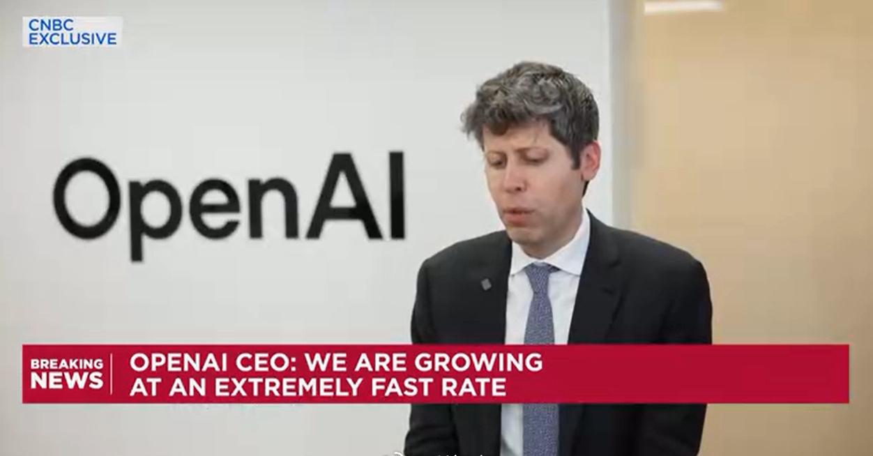 OpenAI 首席执行官山姆 · 奥尔特曼最近接受了CNBC的采访，聊到中国在技