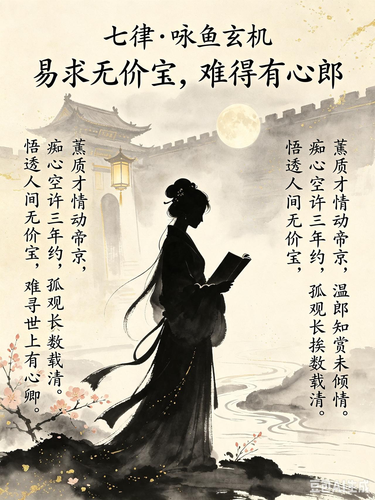 晚唐一代才女鱼玄机，年少诗名震长安，一生执着追寻真心，终究被情爱辜负、为世俗不容