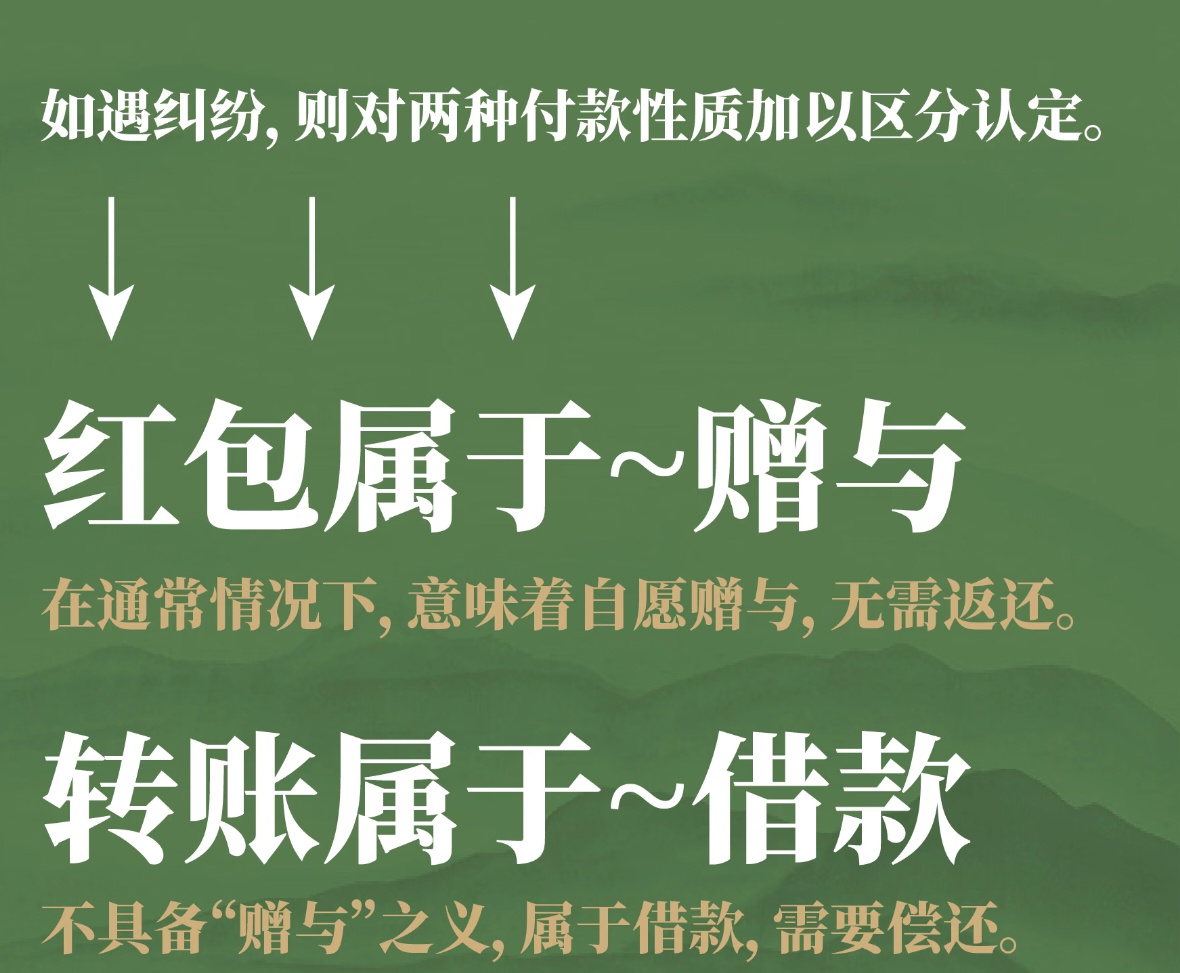 微信转账和发红包的区别 原来在法律层面上发红包和转账意义不一样啊，今天才知道，还