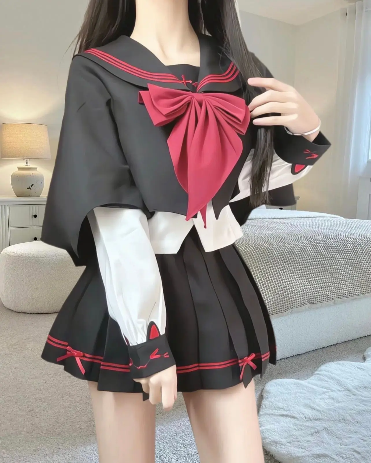 学院风 女大学生 jk 甜妹穿搭