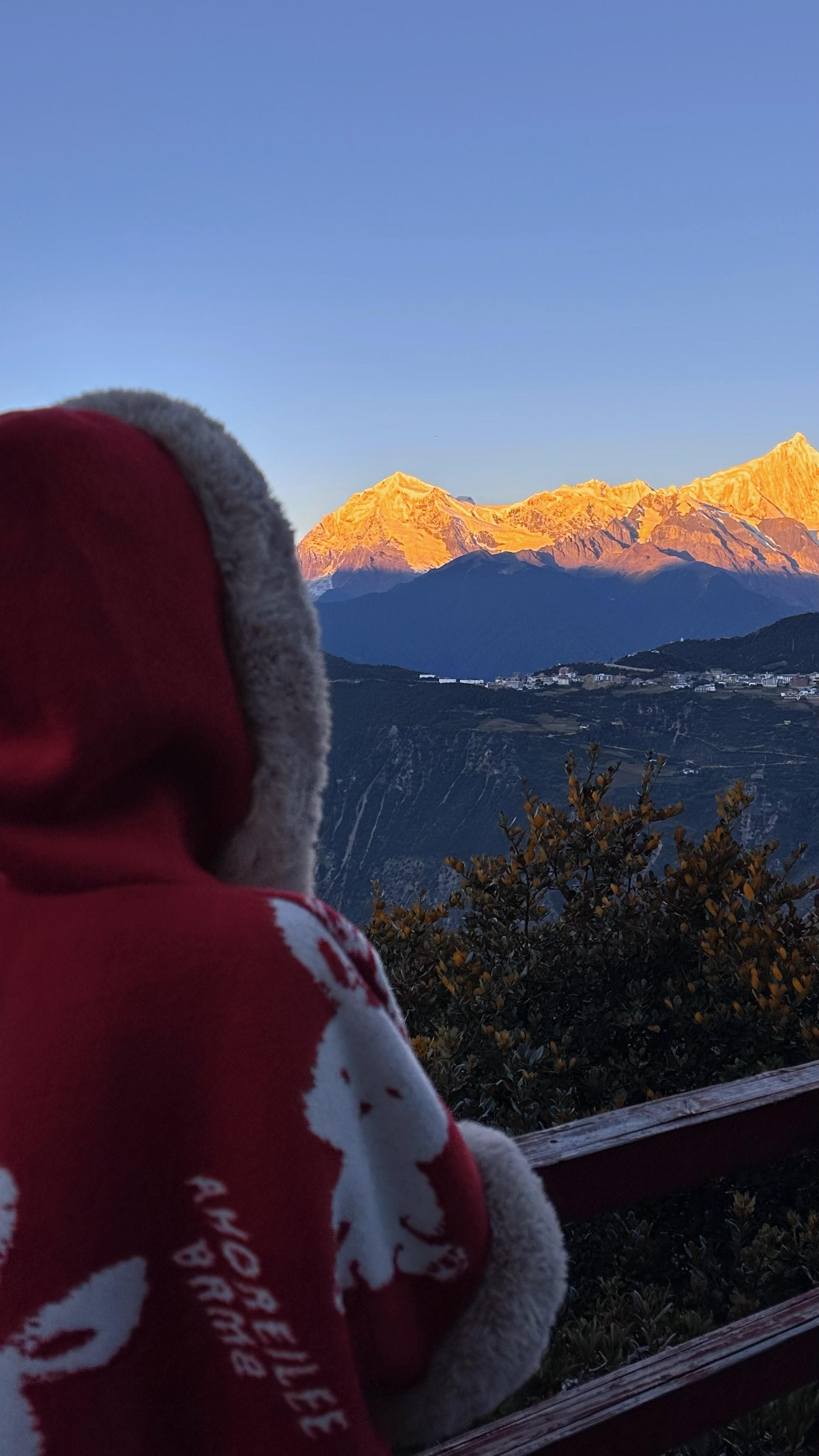 卡瓦格博的金色时刻  我是幸运的