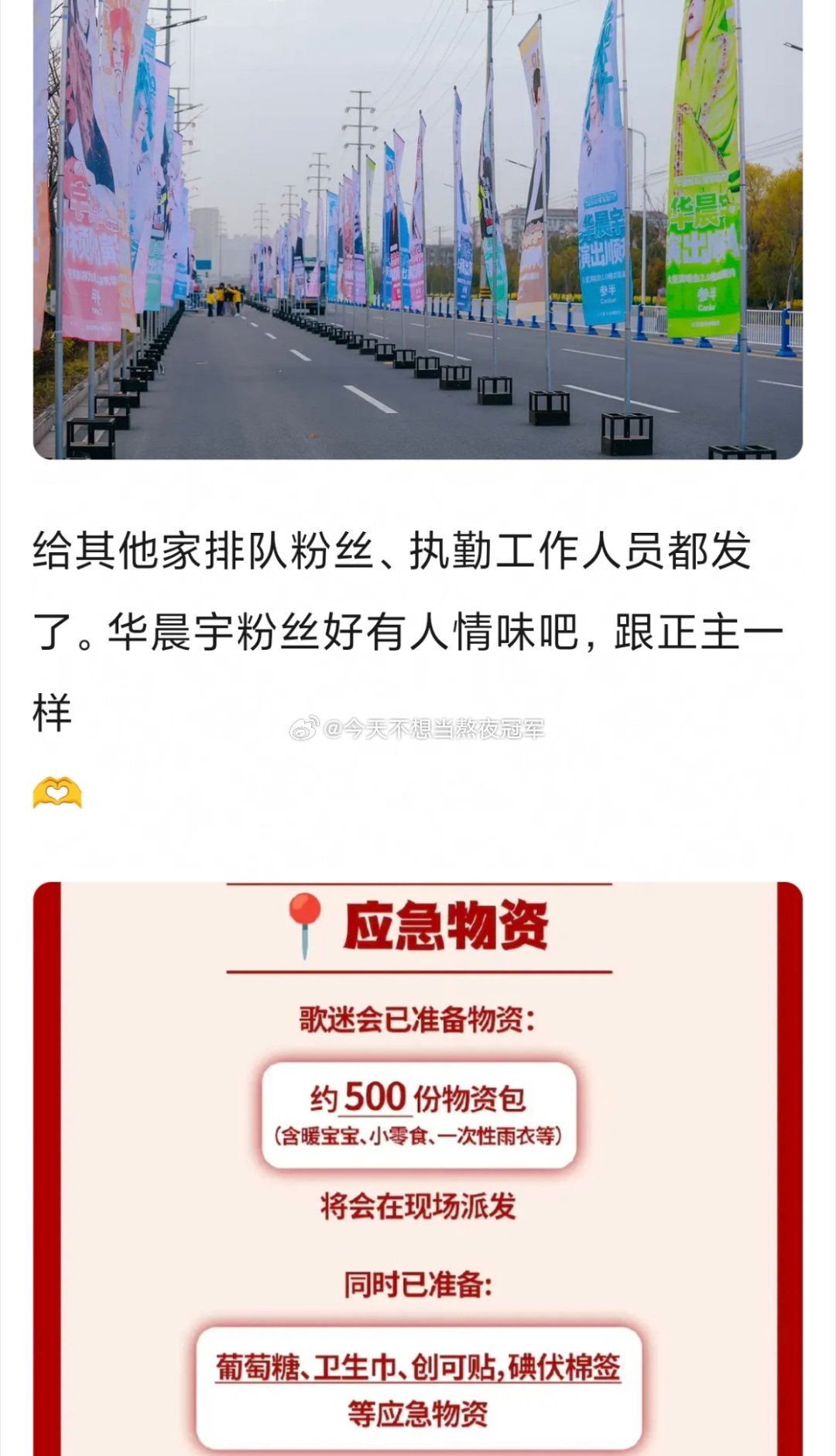 tg. 华晨宇阜阳斑马音乐节应援直拍，密密麻麻的红色，还有商场痛楼+接驳通车+1