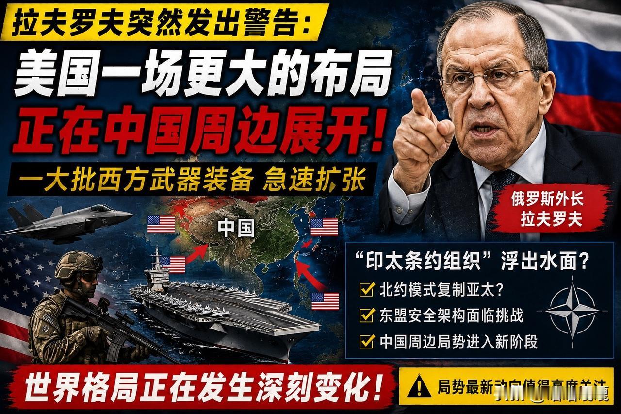 《拉夫罗夫突然发出警告：美国一场更大的布局，正在中国周边展开》

正文：

有时