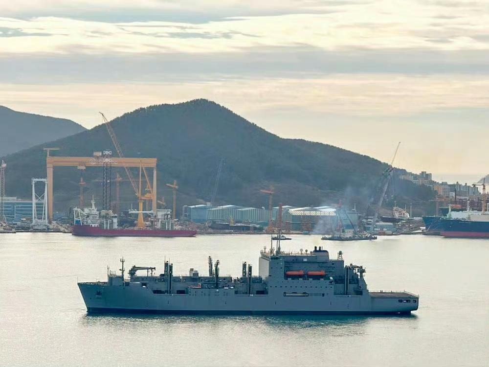 韩华海洋造船厂是亚洲地区美国海军一个重要维修点，今年3月，美国海军瓦利·斯奇拉号