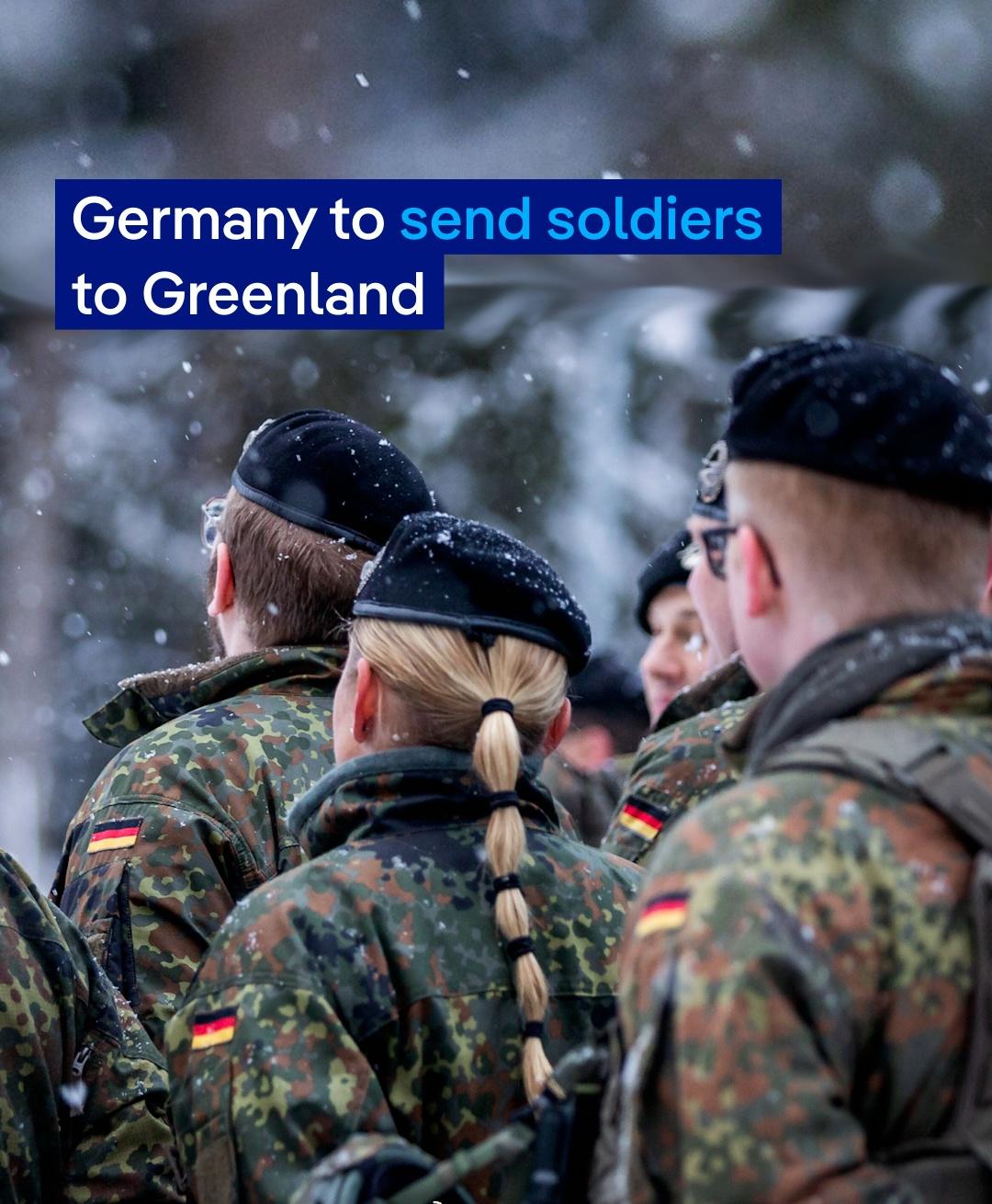 德国本周将向格陵兰岛派遣士兵，一支13人的侦察小组。
报道称，德国政府发言人向路