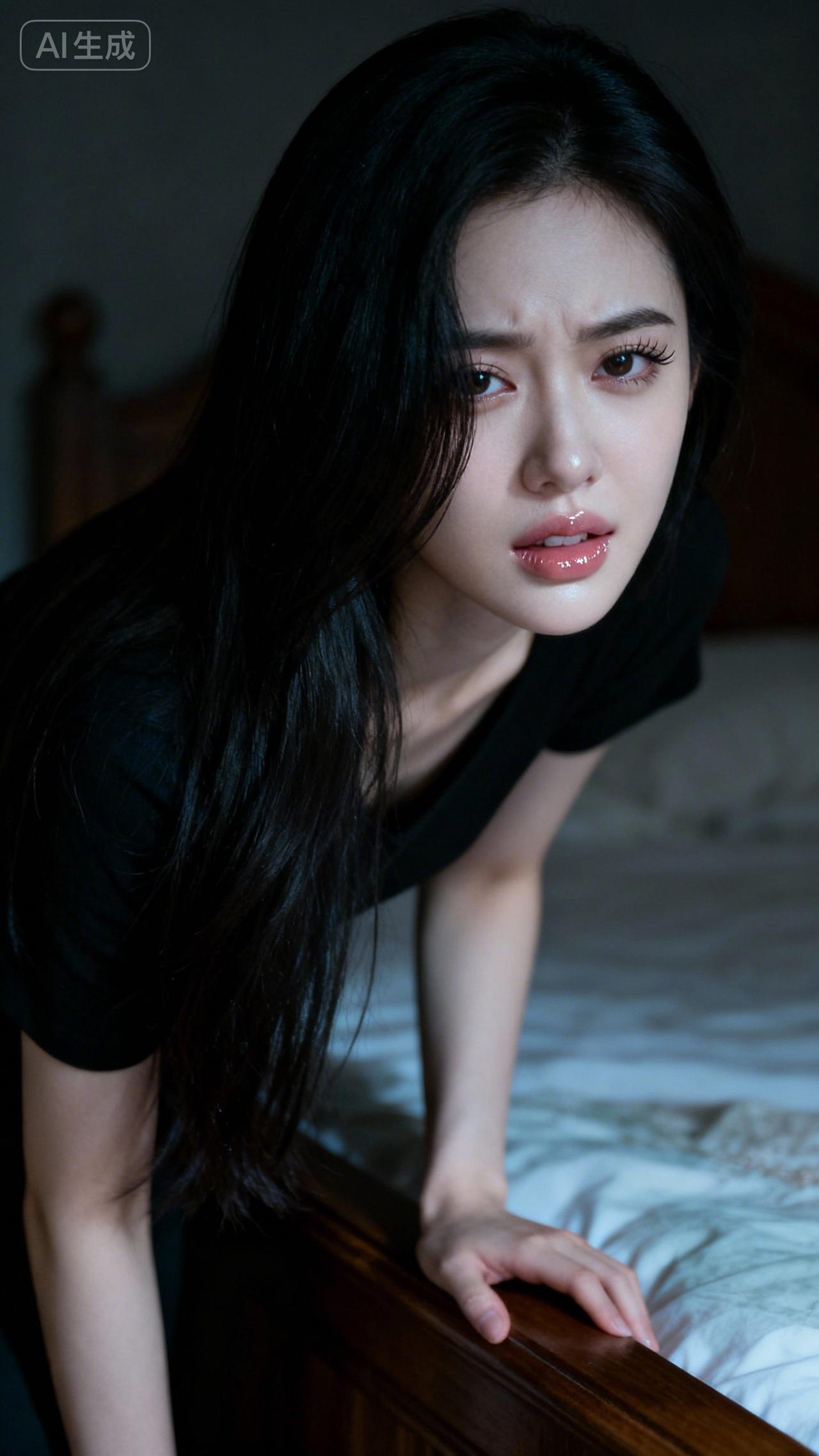 黑发美人倚床边，心事如云绕心间。让人心动的女孩子,你喜欢哪一款? 什么是幸福的人