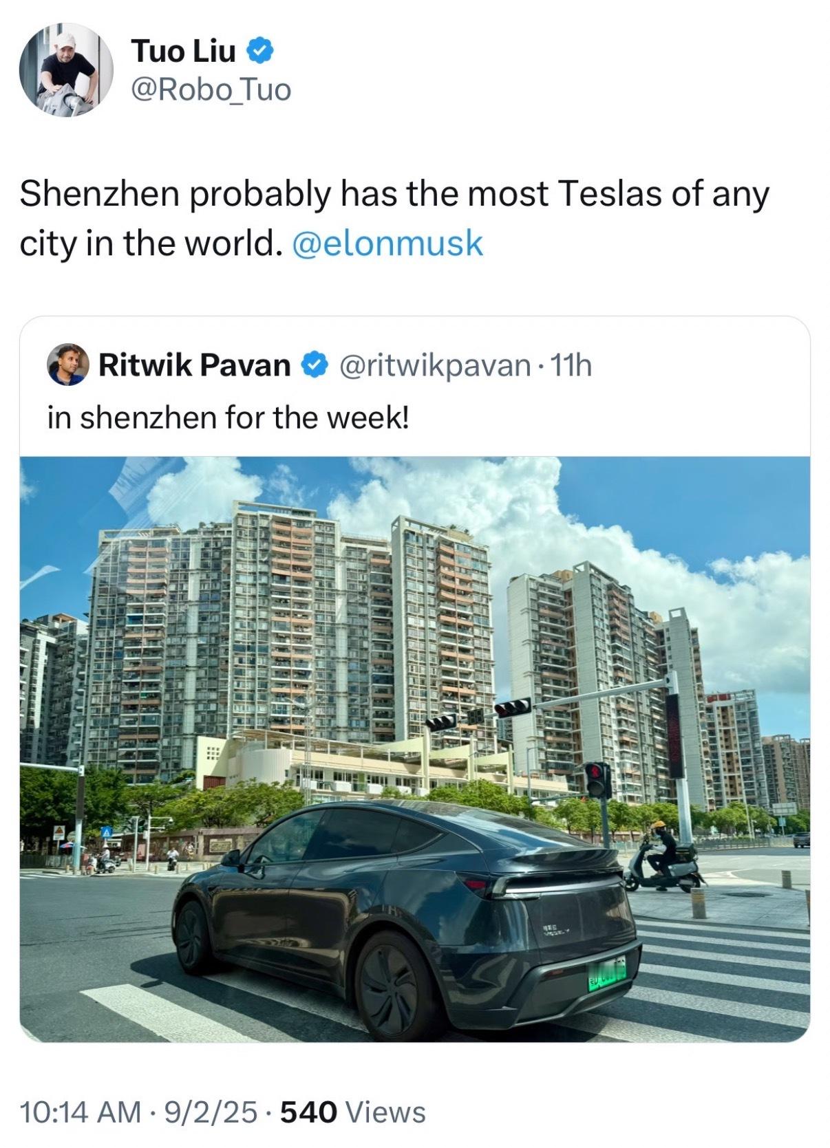 深圳的特斯拉是真的多[允悲]数量个人感觉仅次于比亚迪遍地都是邪恶大鼠标[泪奔] 