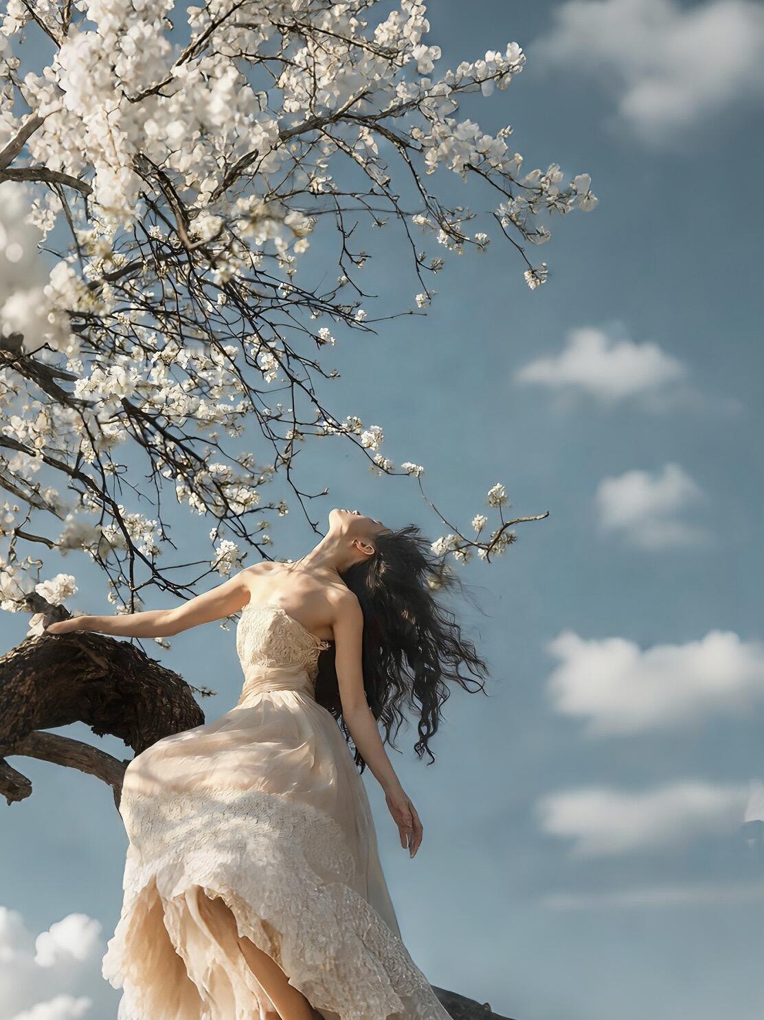 春日田野人像作品在于对细节质感的极致追求与氛围意境的深度塑造，让画面既有细腻的视