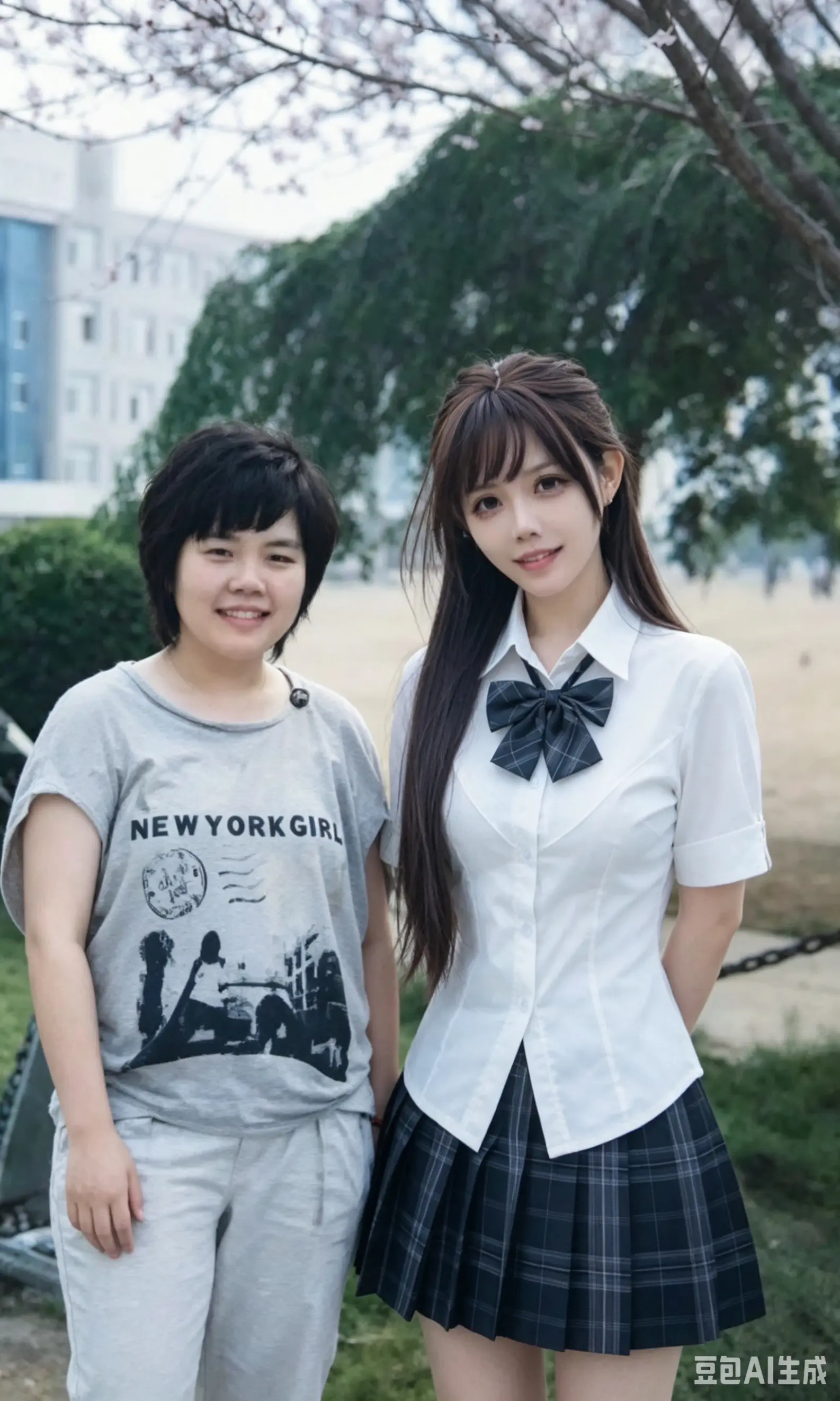 跟过去自己的合照。终于……跟16岁的自己和解，也感谢这么争气的自己