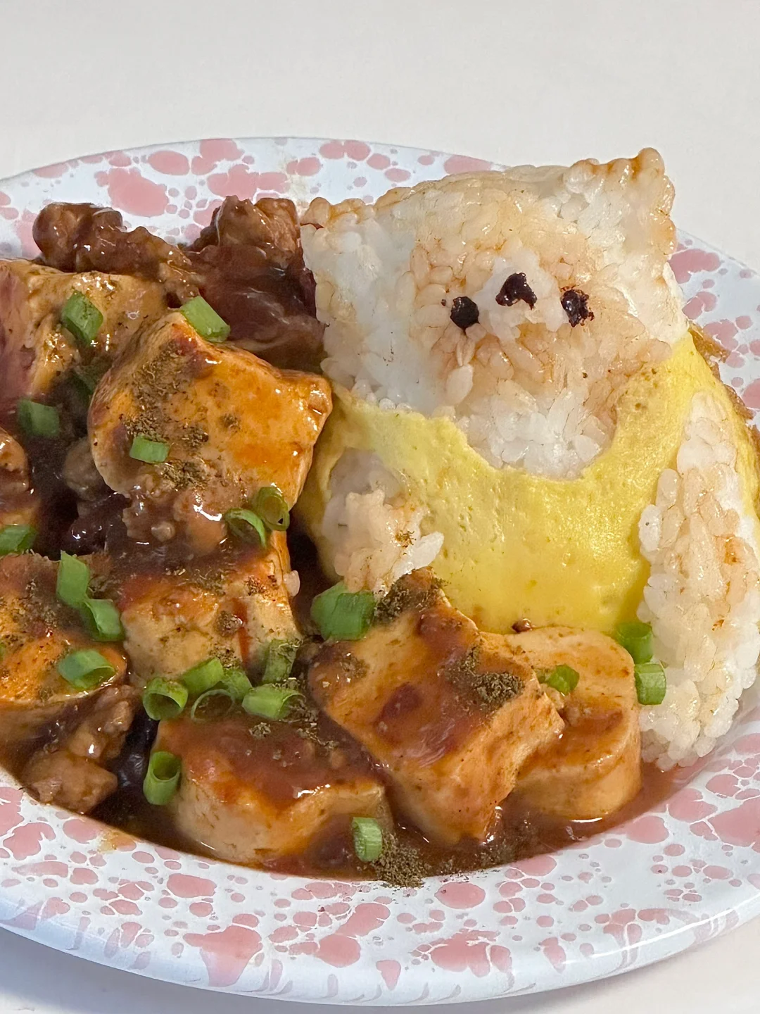 小花猫麻婆豆腐饭