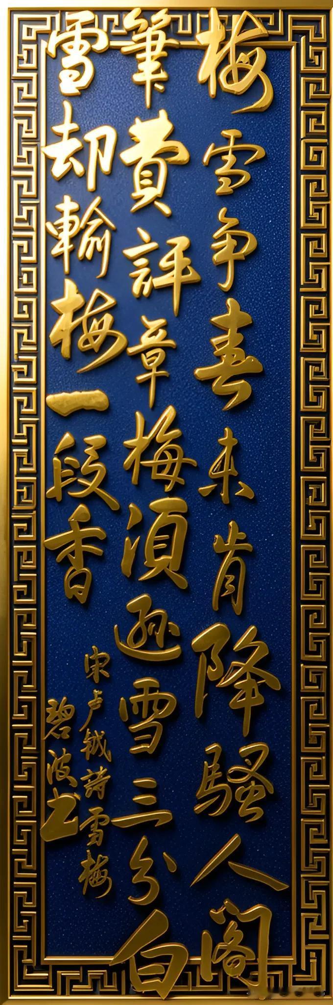 昨晚，看到南宋诗人卢钺（卢梅坡）借梅雪争春，讲的"各有所长"的道理，真是千古哲理