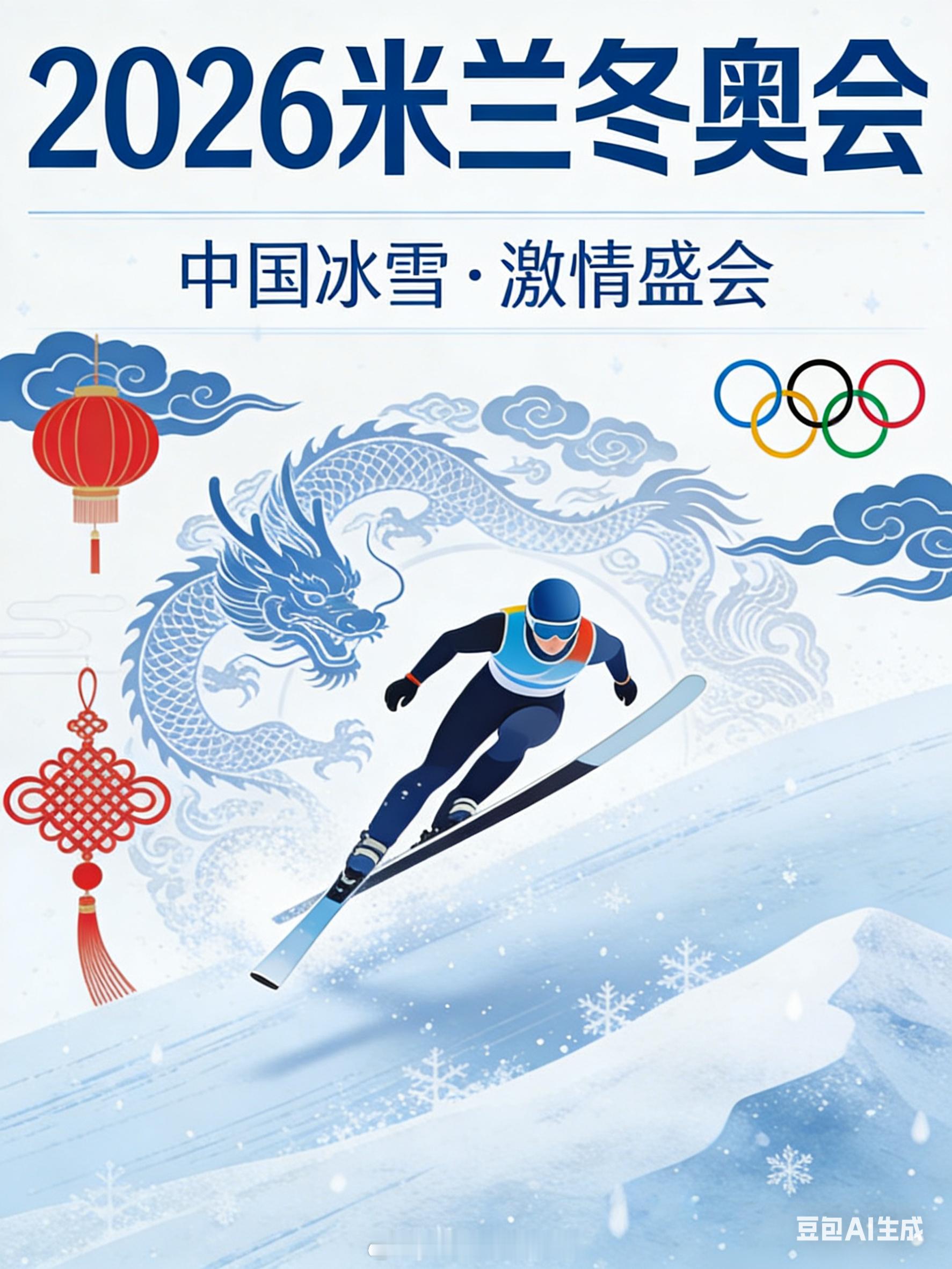 米兰冬奥会新春佳节，万家灯火，我们在团圆时刻心系米兰冬奥。赛场上的中国健儿，带着