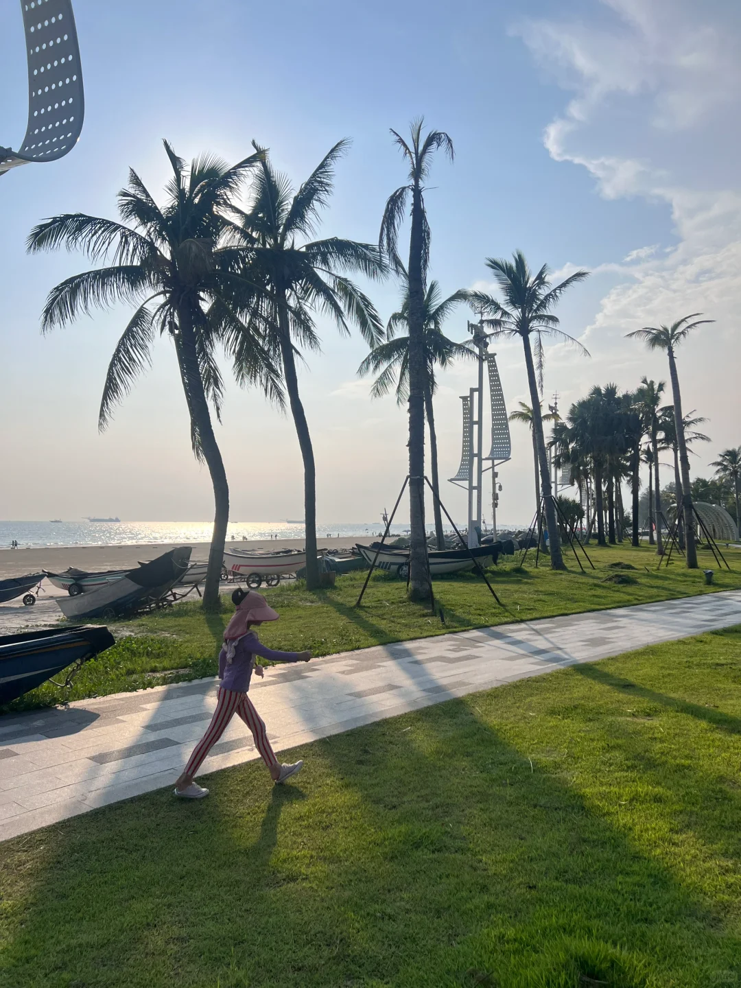 在北海！！！银滩里景美人少的地方！live实况图