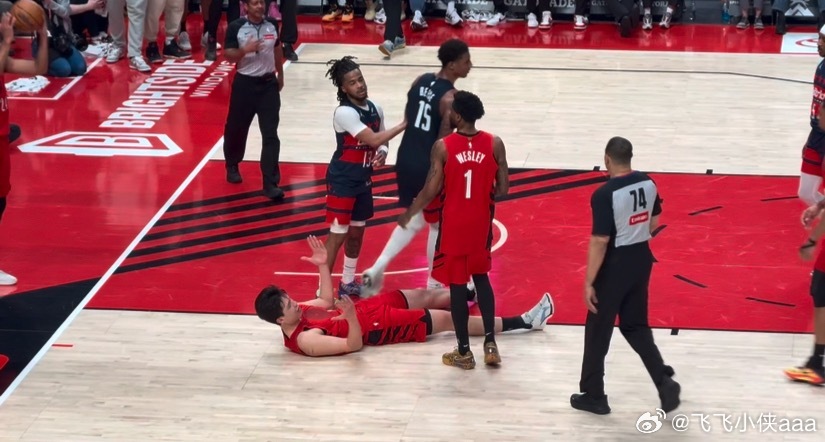 杨瀚森NBA第一次技术犯规就是这个球，最后时刻了，瀚森卡位时被里斯（此里斯非彼里