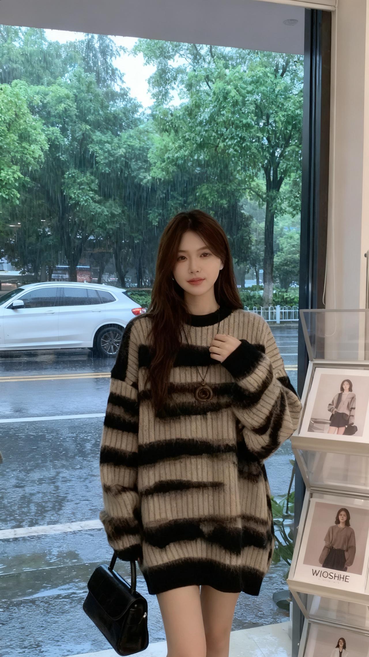 温柔穿搭 每日分享 慵懒风穿搭 名媛气质 毛衣控