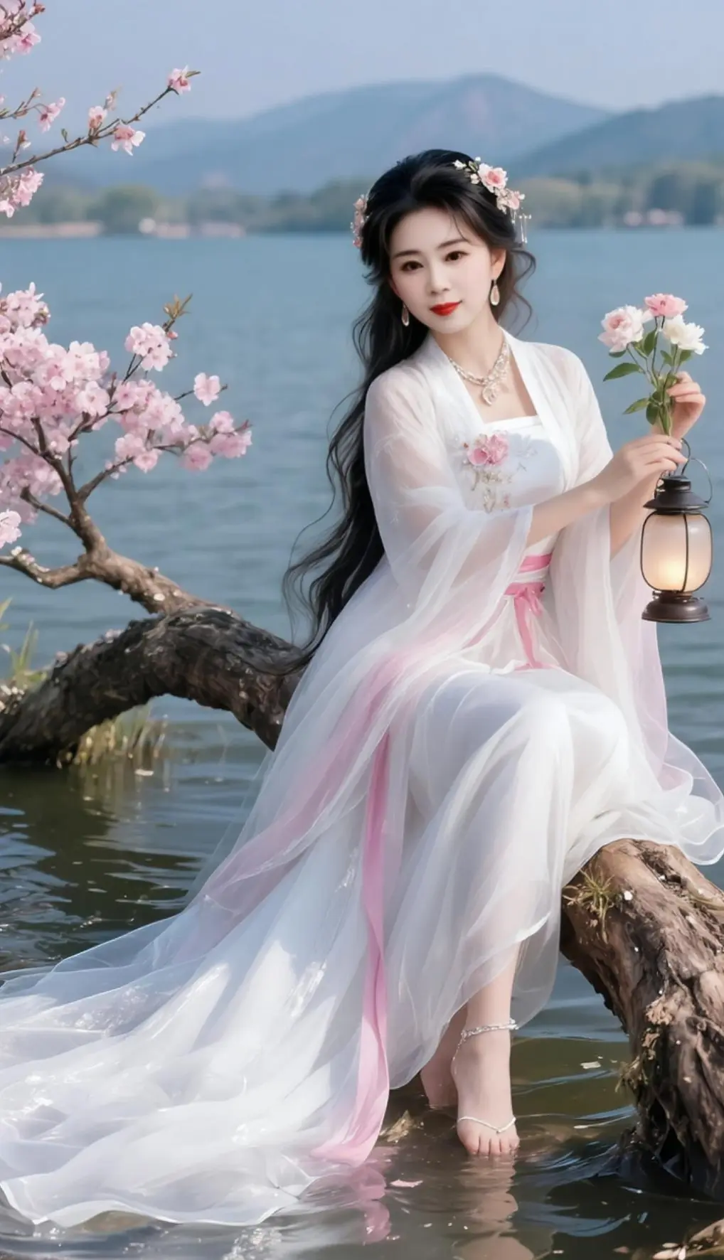 AI湖畔花仙子 ai创作