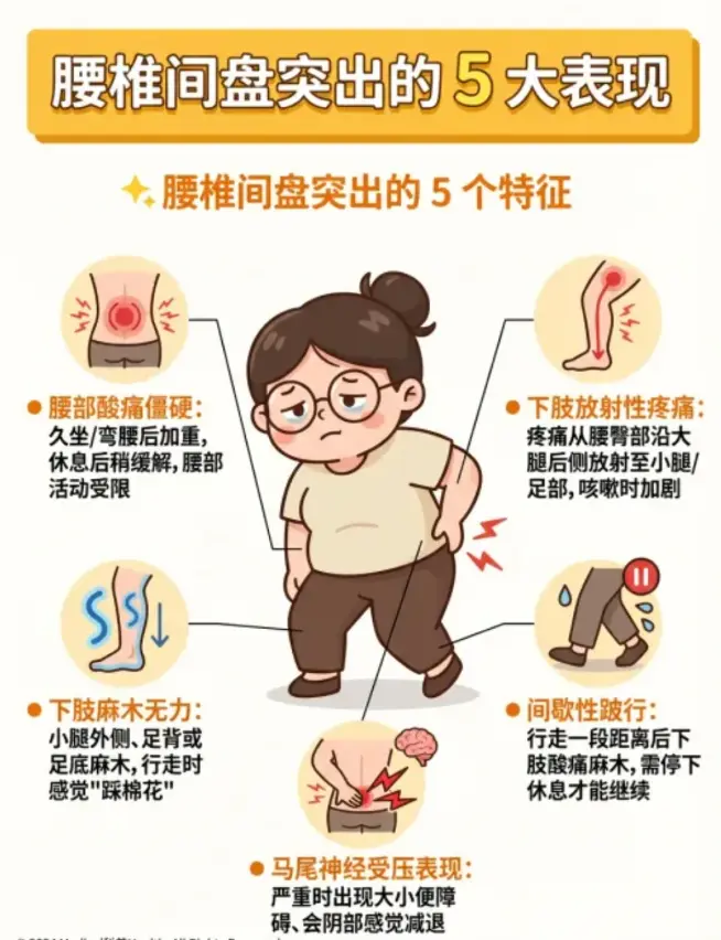 腰突党必看！这 5 个信号别再忽视了😭 谁懂啊家人们！久坐打工人 ...
