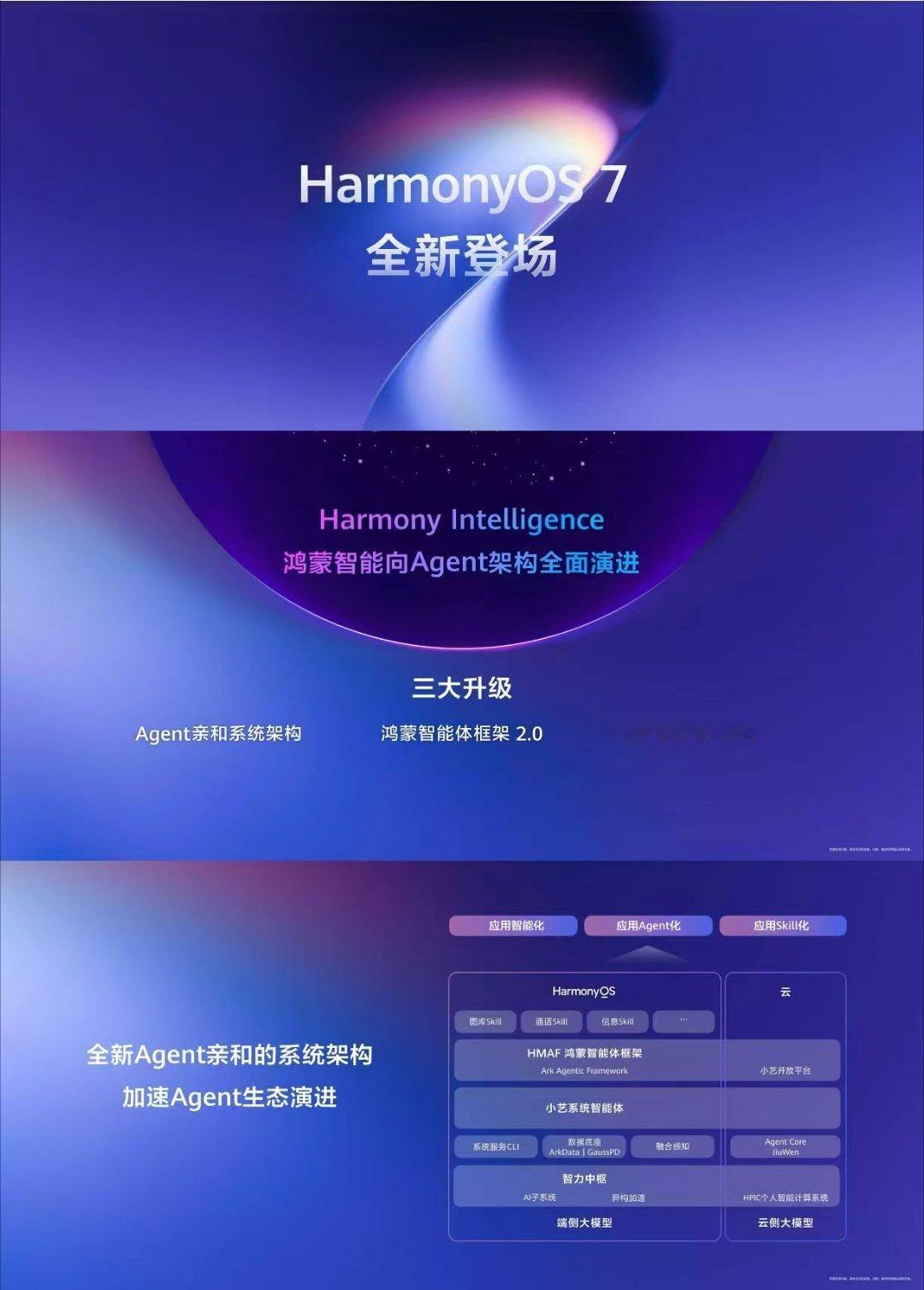 HarmonyOS 7真的来啦！这次的升级不是加一个入口，而是向Agent架构全