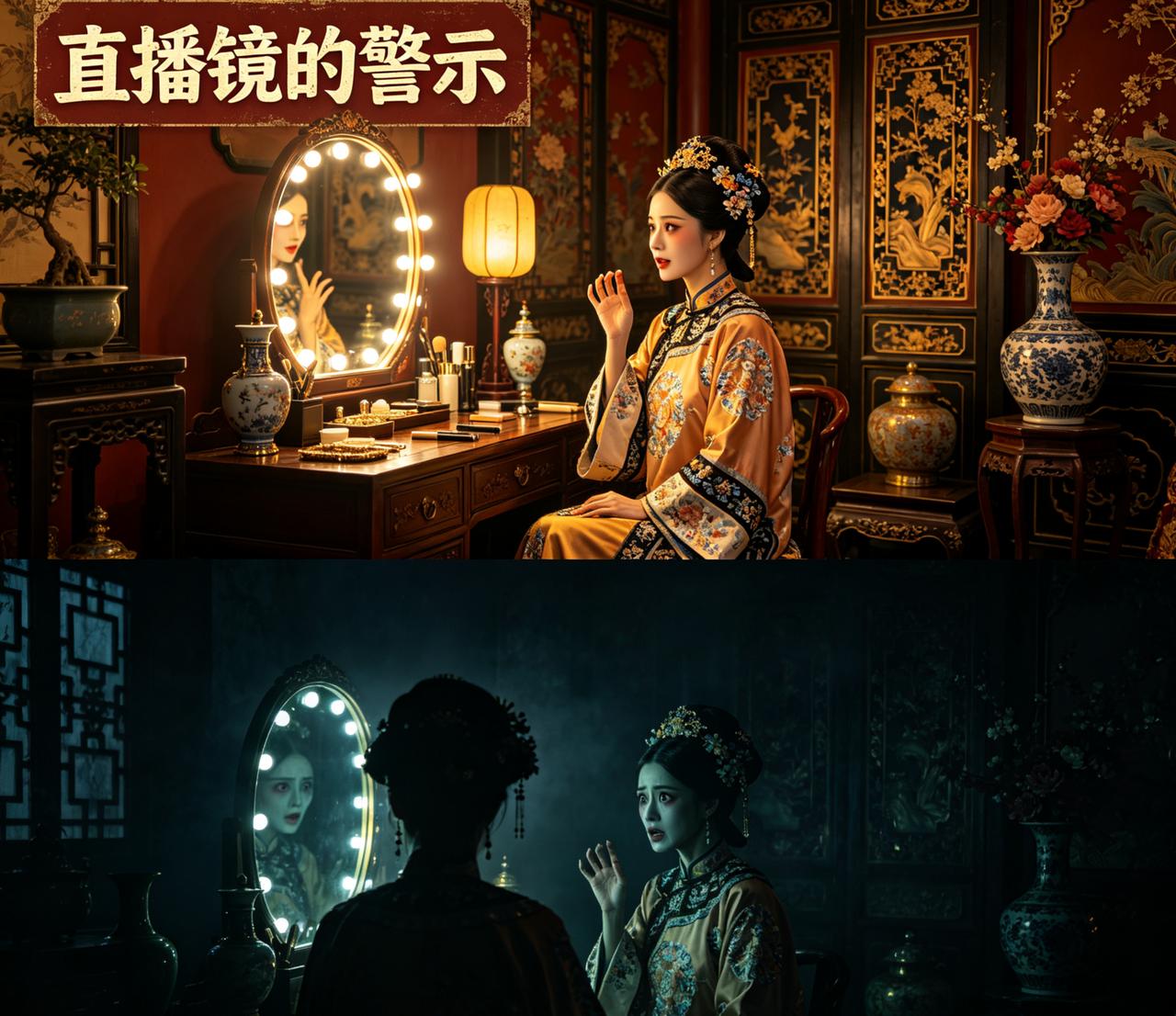 江湖怪谈•荒诞志149 直播镜

有一面古镜，名为“直播镜”。照镜者，可被千里之