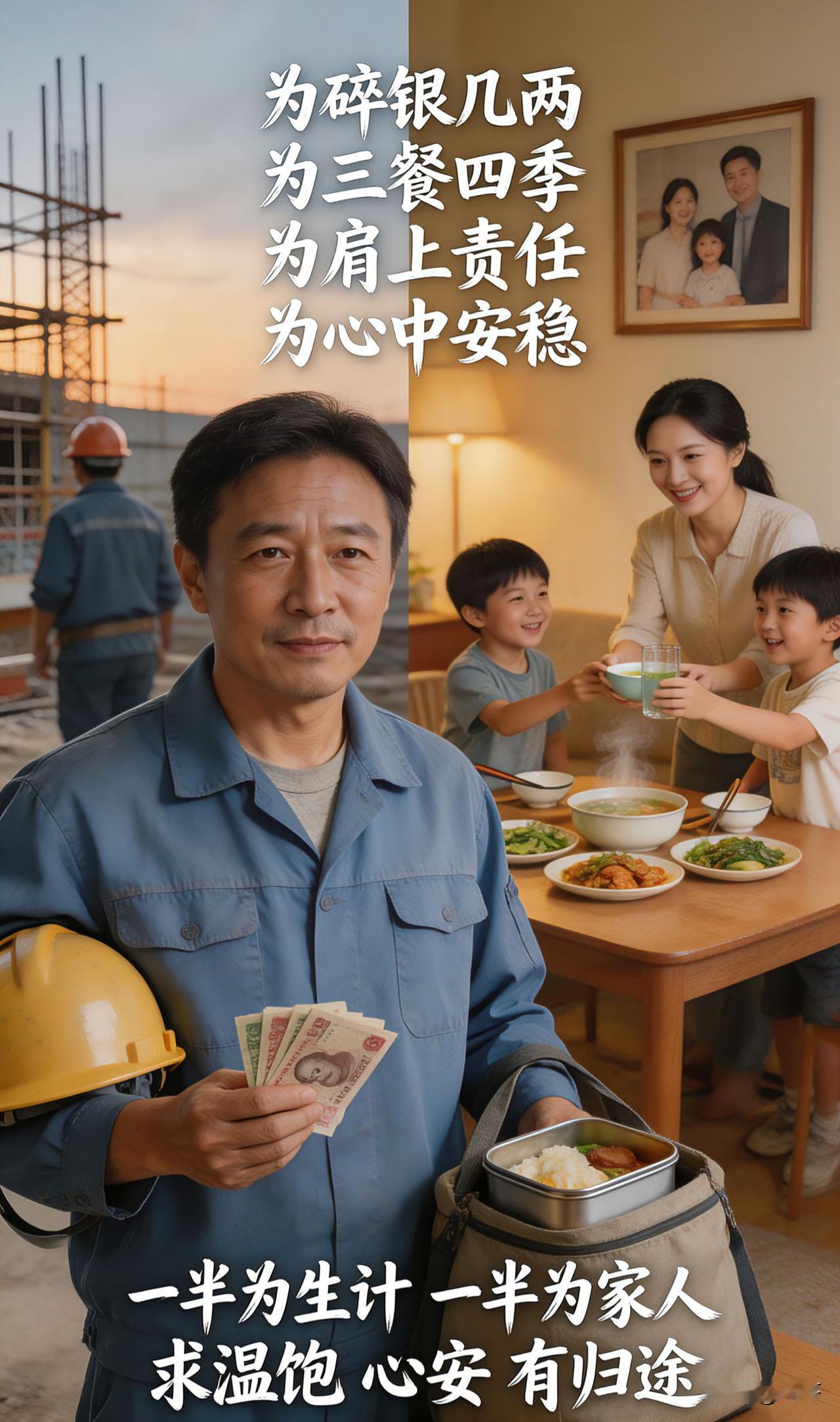 人每天奔波劳碌,究竟是为了什么?

为碎银几两，为三餐四季，
为肩上责任，为心中