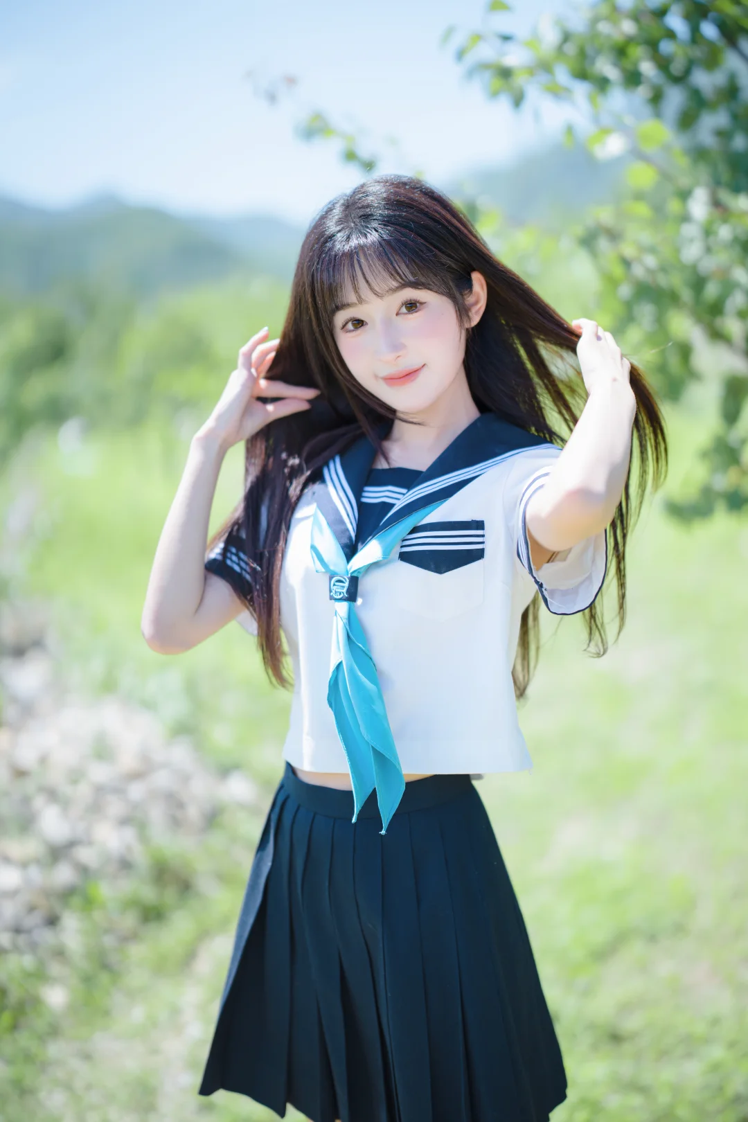 存一些夏日jk拍照姿势🍃