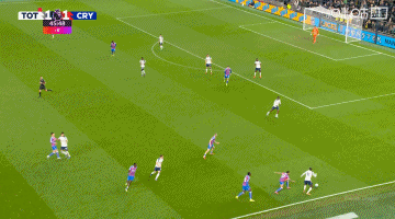 水晶宫2-1反超热刺！热刺后场失误，拉尔森捅射穿裆维卡里奥破门